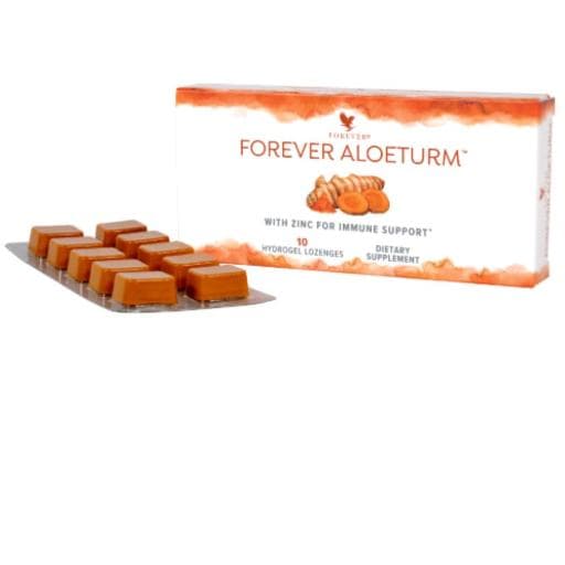 Forever AloeTurm by Forever Living — Hydrogel lozenges with aloe and turmeric. 10 lozenges