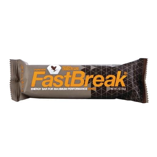 Forever FastBreak by Forever Living — A meal replacement bar with 11 grams of protein, in peanut butter and chocolate. 12 bars
