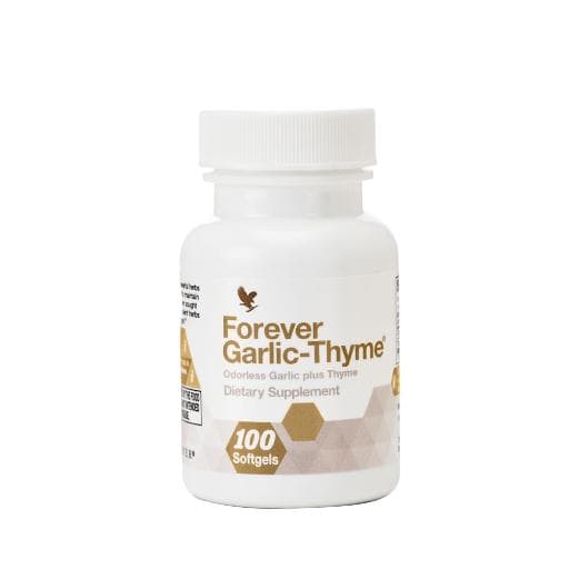 Forever Garlic-Thyme by Forever Living — Odourless garlic and thyme softgels that promote cardiovascular health and support immunity