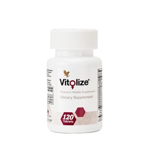 Vitolize for Women by Forever Living — A blend of fruits, herbs, vitamins and minerals — apple powder, passionflower and schisandra berry — for women’s health needs